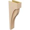 Ekena Millwork 5"W x 10"D x 30"H Thin Helena Rough Cedar Woodgrain TimberThane Corbel, Primed Tan CORUR05X10X30HELRCPR - alternate 3